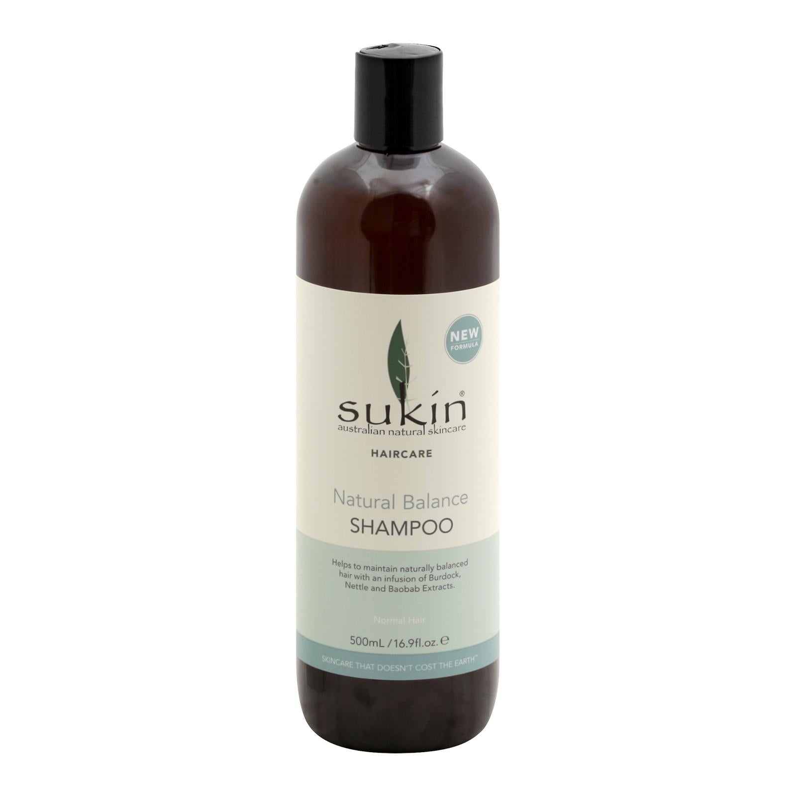 Sukin Natural Balance Shampoo - Hydrating, Nourishing for Dry Hair - 16.9 Fl Oz