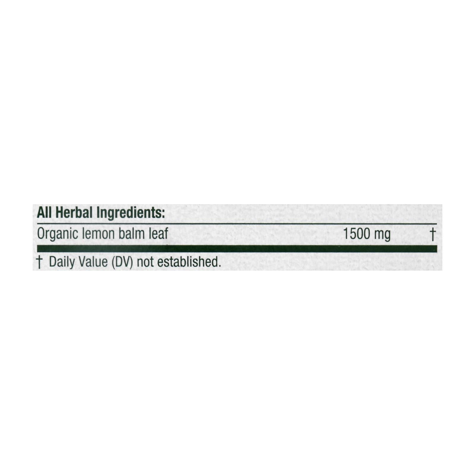 Traditional Medicinals Lemon Balm Herbal Tea, 16 Tea Bags (Pack of 6)