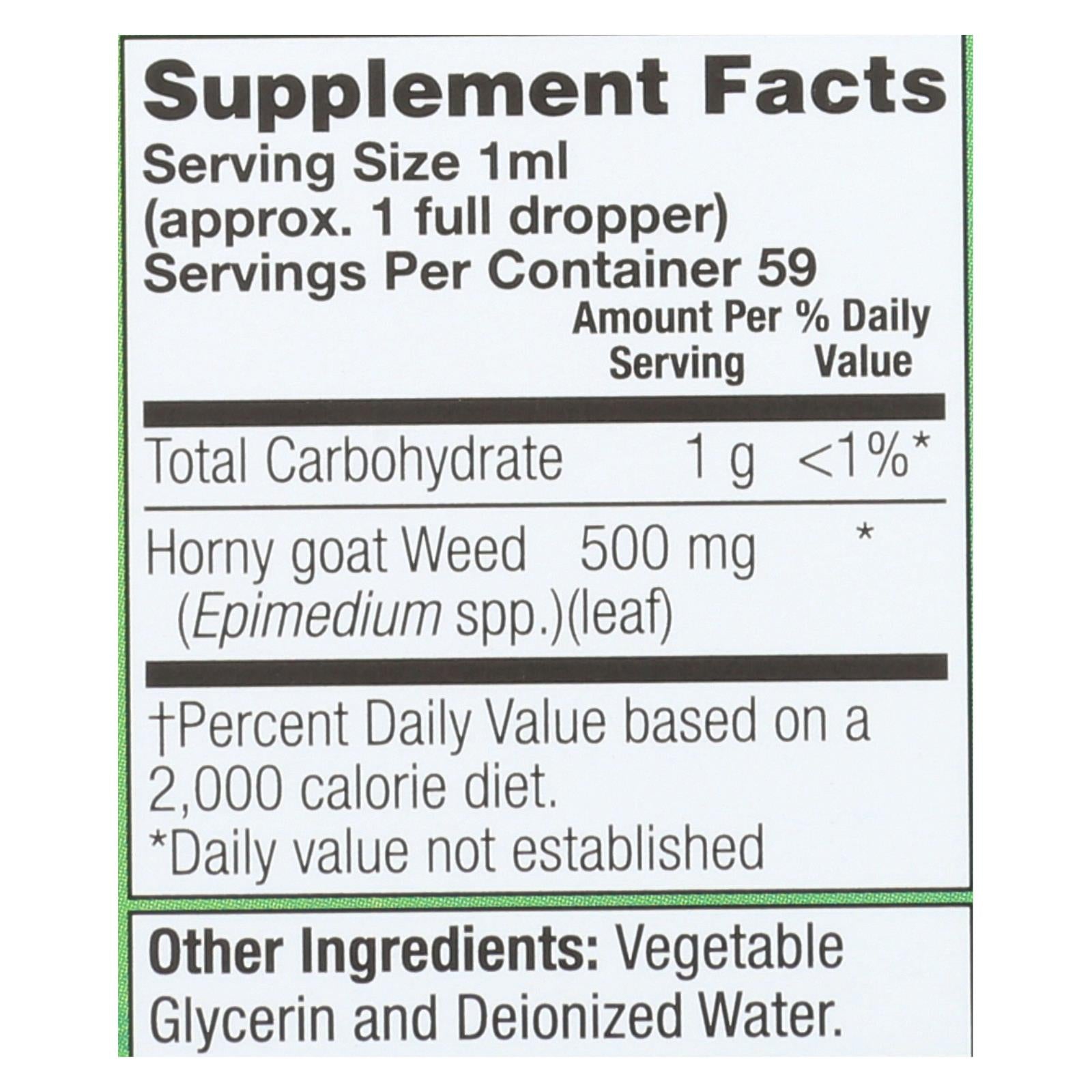 Natural Balance - Horny Goat Weed 500mg - 1 Each - 2 Fz