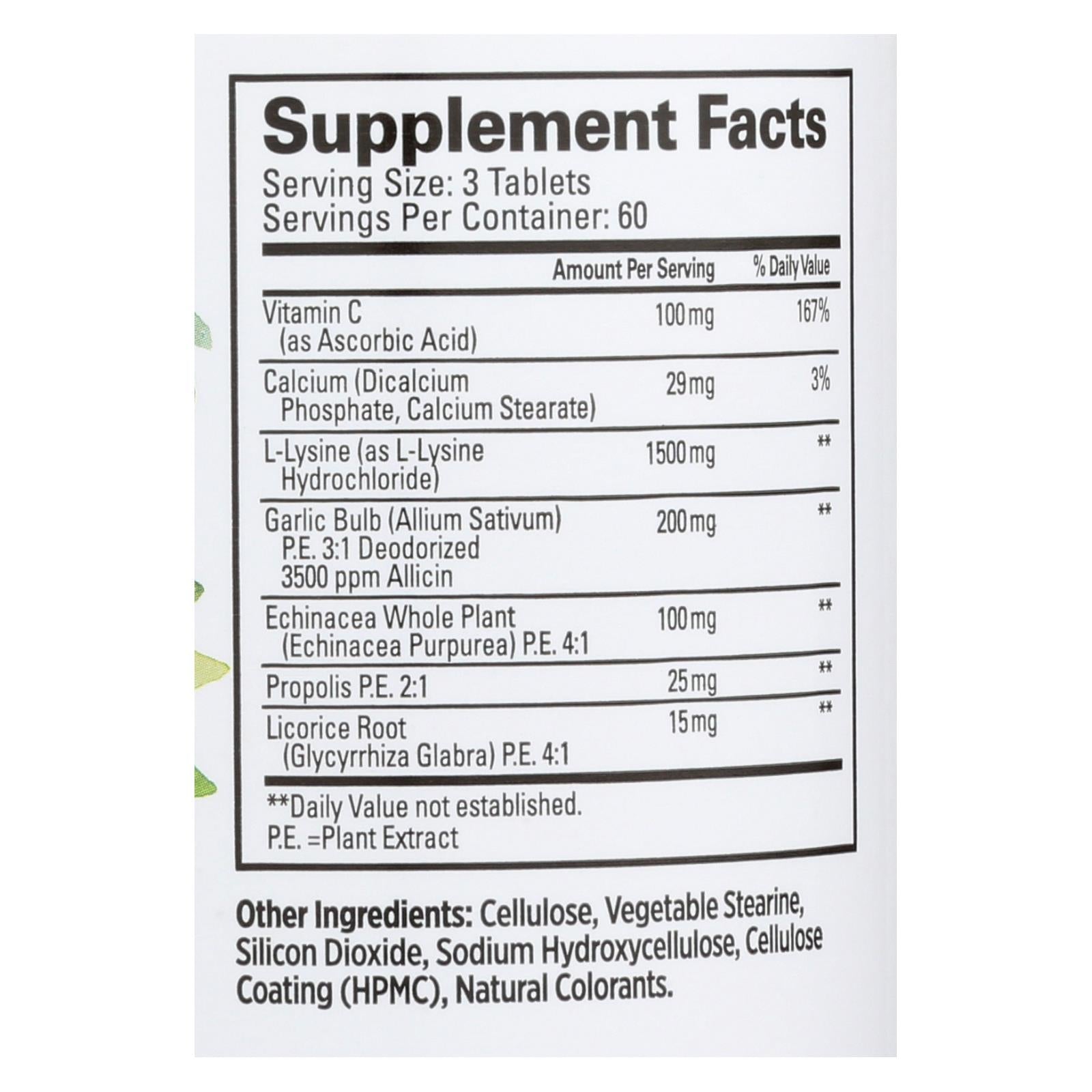 Quantum Super Lysine Plus Immune Support Tablets (180 Count)