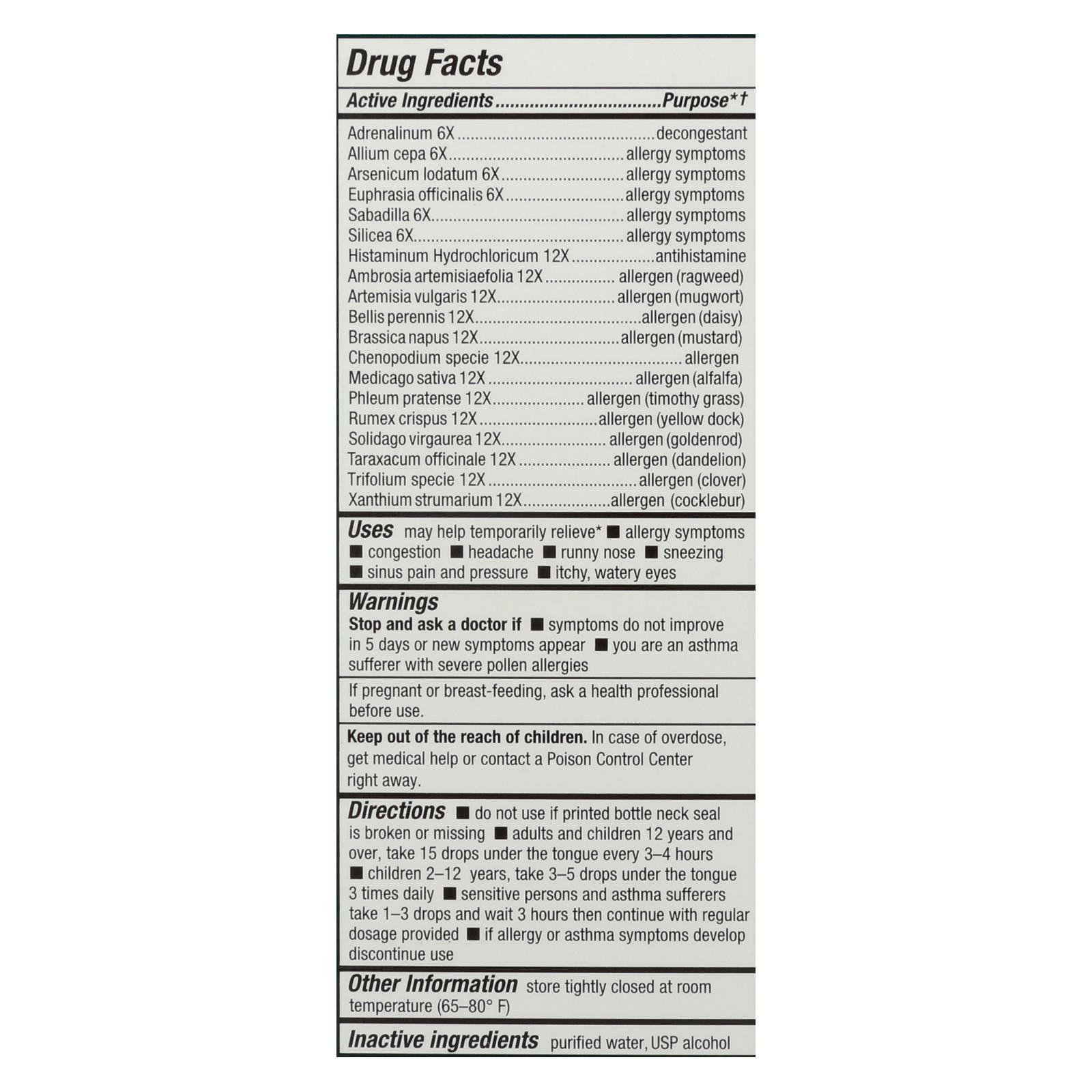 Bio-Allers Pollen Hay Fever Relief (1 Oz.)