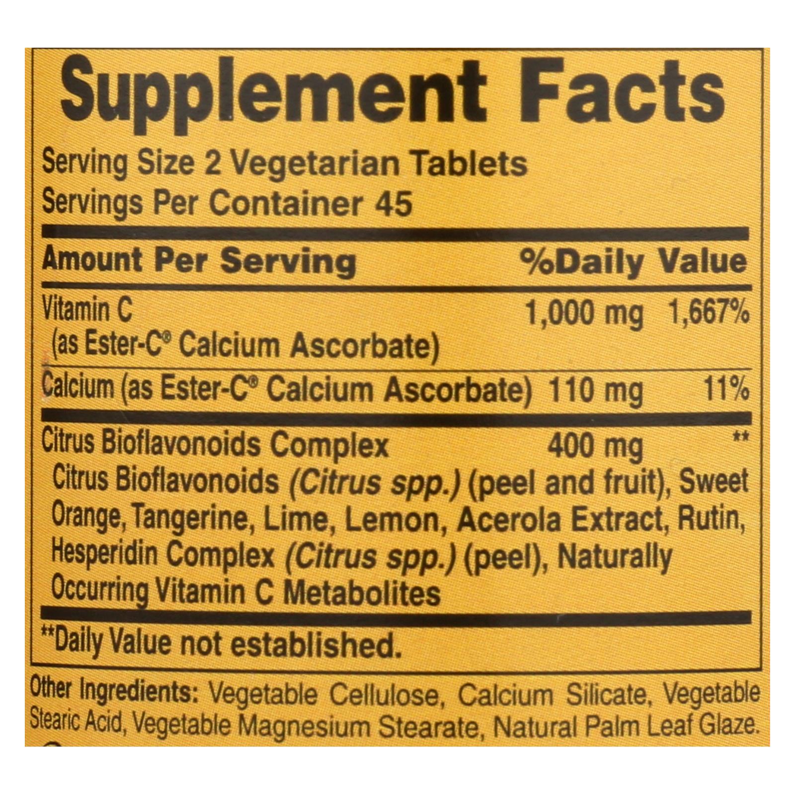 American Health Ester-C with Citrus Bioflavonoids - 500 mg (90 Vegetarian Tablets)