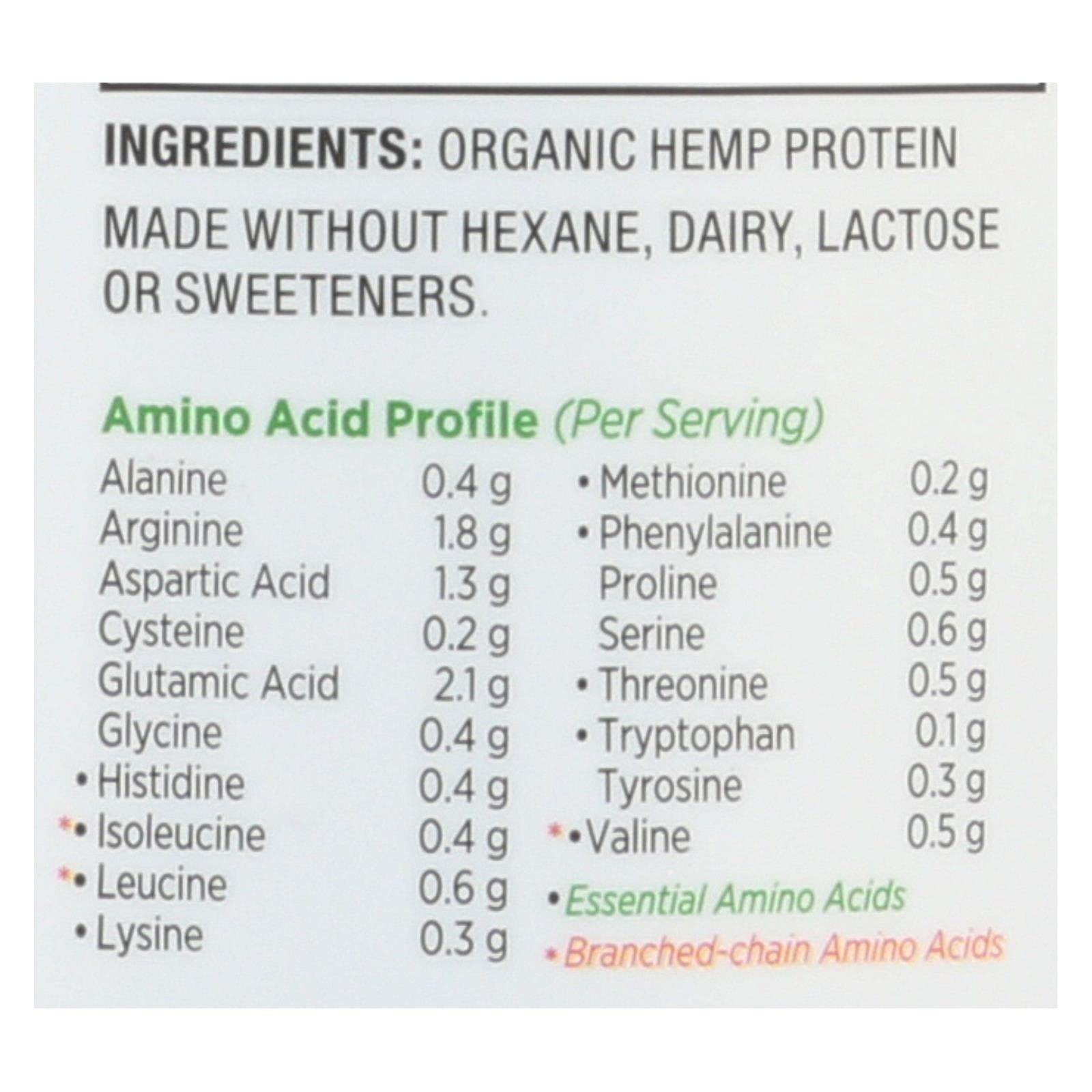 Nutiva Organic Hemp Protein Hi-Fiber, 16 Oz.