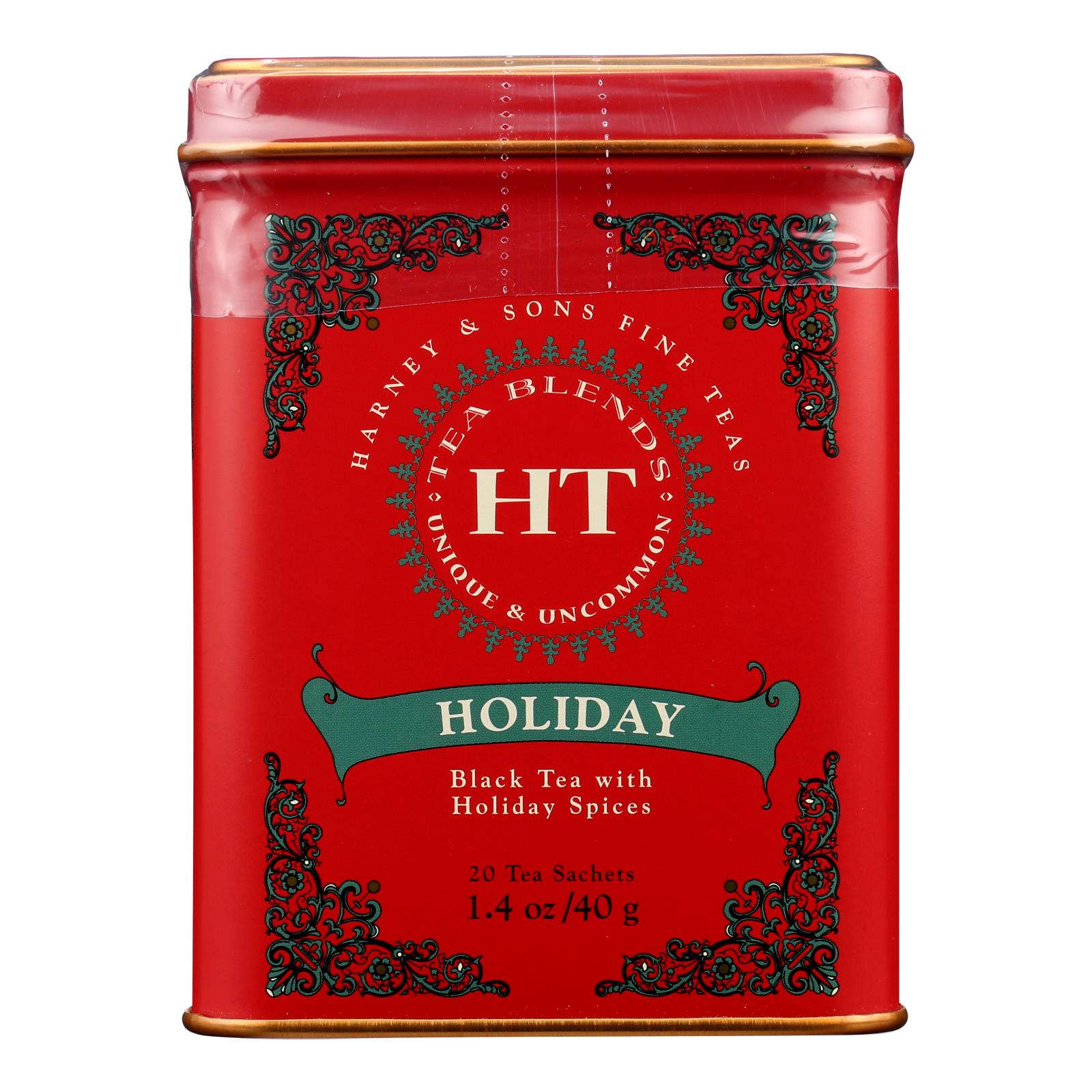 Harney & Sons Holiday Tea Tin (4-Pack of 20 Tea Bags)