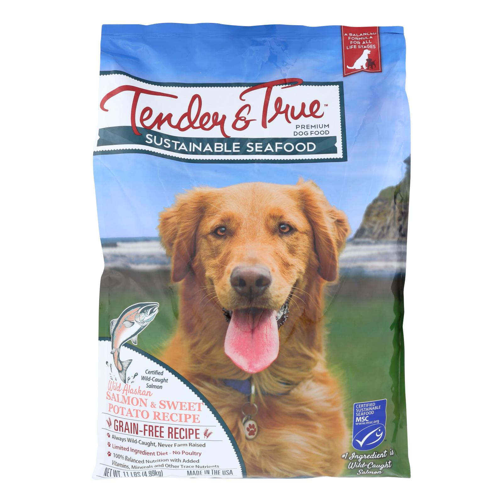 Tender & True Dog Food Salmon Sweet Potato with Superfoods 11 lb