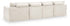 Fannin - 4-Piece Sectional With Ottoman - Ivory