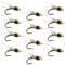 Beadhead Olive 3 Dollar Dip Serendipity Wet Fly Fishing Flies - 1 Dozen Flies Hook Size 18