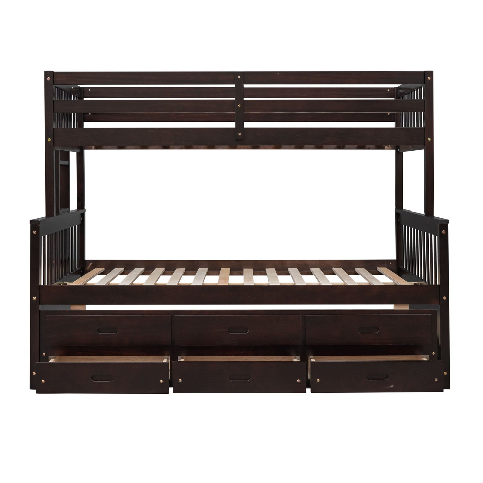 Bunk Bed With Twin Size Trundle And Drawers