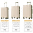 GigaTech 3-Piece Expandable Hard Shell Luggage Set with TSA Lock