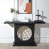 Console Table With Circular Art Decor For Living Room - Multi