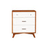 Flynn Small Chest, Chestnut/White