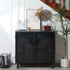 2 Door Accent Cabinet Storage Cabinet With Adjustable Shelf - Black