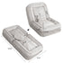 Upholstered Human Dog Bed And Pets, Bean Bag Floor Sofa With Massage Pillow, 5 Adjustable Positions & 2 Soft Pillows