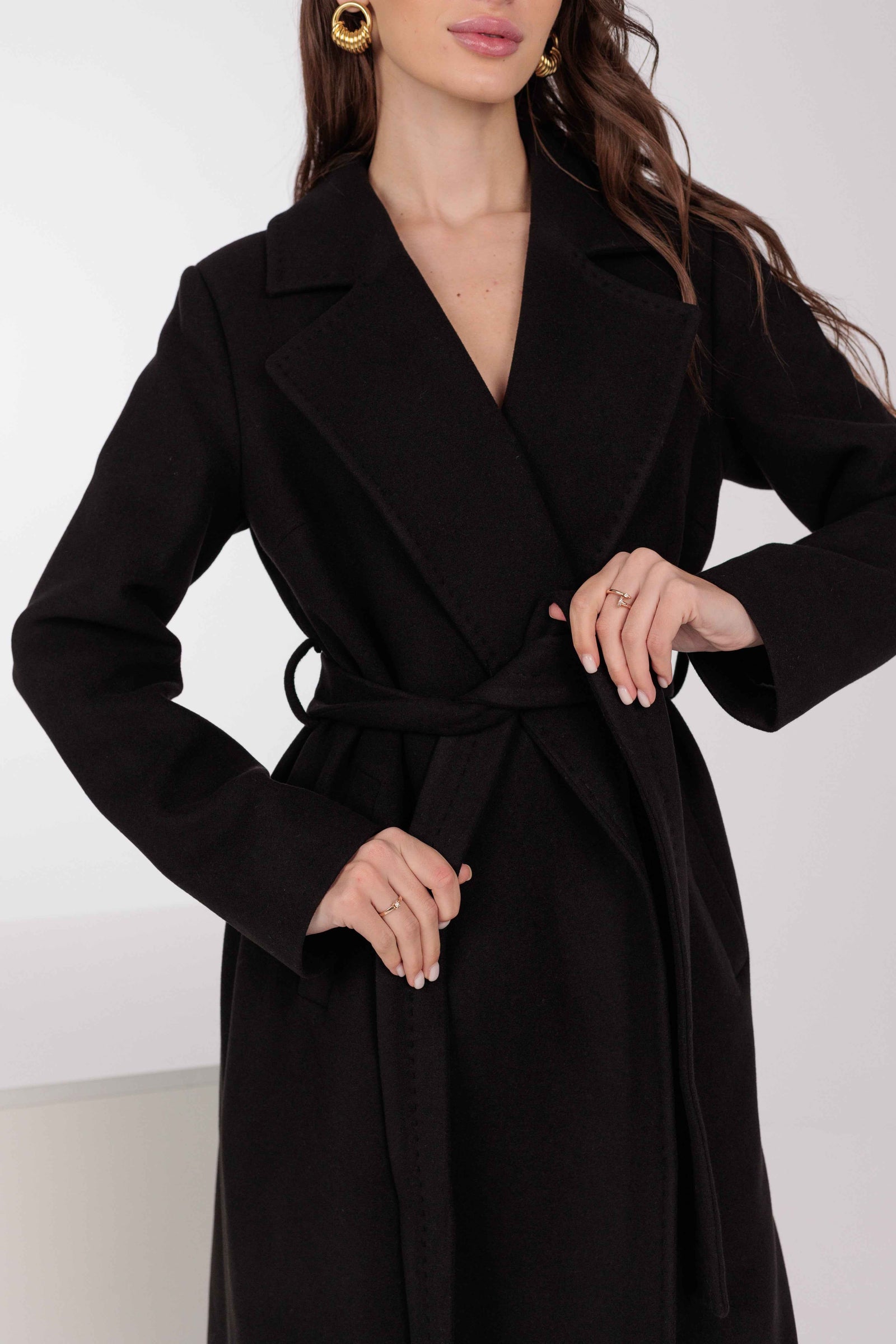 Pre-Order. Re-Stock Ships February 2026. Astoria Classic Wraparound Wool Blend Overcoat