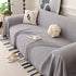 Textured Woven Modern Sofa Cover, Natural Blend Decorative Couch Throw Blanket