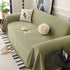 Textured Woven Modern Sofa Cover, Natural Blend Decorative Couch Throw Blanket