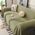 Textured Woven Modern Sofa Cover, Natural Blend Decorative Couch Throw Blanket