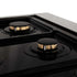 ZLINE 36" Autograph, Dual Fuel Range, Black Door, Gold, RASZ-BLM-36-G