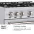 ZLINE 48" Select Dual Fuel Range Gas Cooktop Electric Convection Oven Stainless Steel HDR48