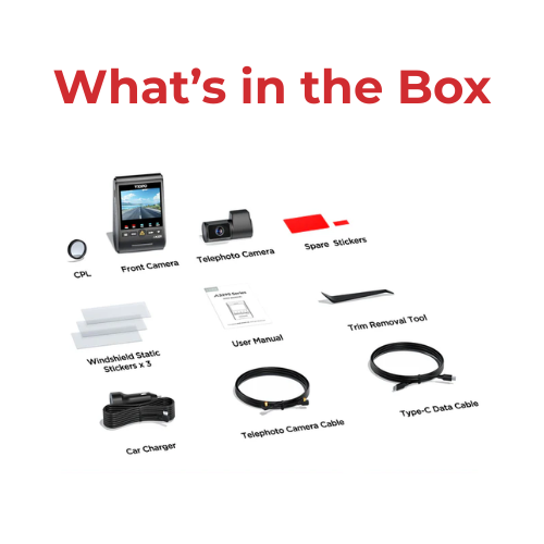 VIOFO A329T 4K+2K 2-Channel 60FPS Wi-Fi 6 Dash Cam