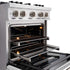ZLINE 30"Classic Gas Range, Convection Gas Oven, Stainless Steel, White Matte Door CGR-WM-30