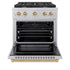 ZLINE 30"Gas Range, Convection Gas Oven , DuraSnow® Champagne Bronze, SGRSZ-30-CB