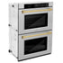 ZLINE 30"Professional True Convection Double Wall Oven, Air Fry, Self Clean, DuraSnow® Gold WADSZ-30-G