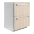 ZLINE 24" Touchstone 168 Can Outdoor-Rated Dual Refrigerator Drawer, Panel Ready, RDSPO-24