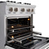 ZLINE 36"Classic Gas Range, Convection Gas Oven, DuraSnow® Stainless Steel, White Matte Door CGRS-WM-36