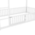 Metal House Bunk Bed With Fence And Door