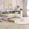 Daybed With Trundle, Storage Cabinets, USB Ports
