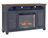 Fireplace TV Stand For TVs Up To 80" - Blue