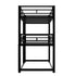 Triple Bunk Bed With Sturdy Construction And Space Saving Design