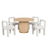 Dining Chairs With Square Open Back (Set of 2)