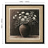 Artistic Path Abstract Flower Bouquet Wall Art - Ancient White