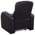 Upholstered Recliner With Cup Holder Comfort Lounge Chair - Black