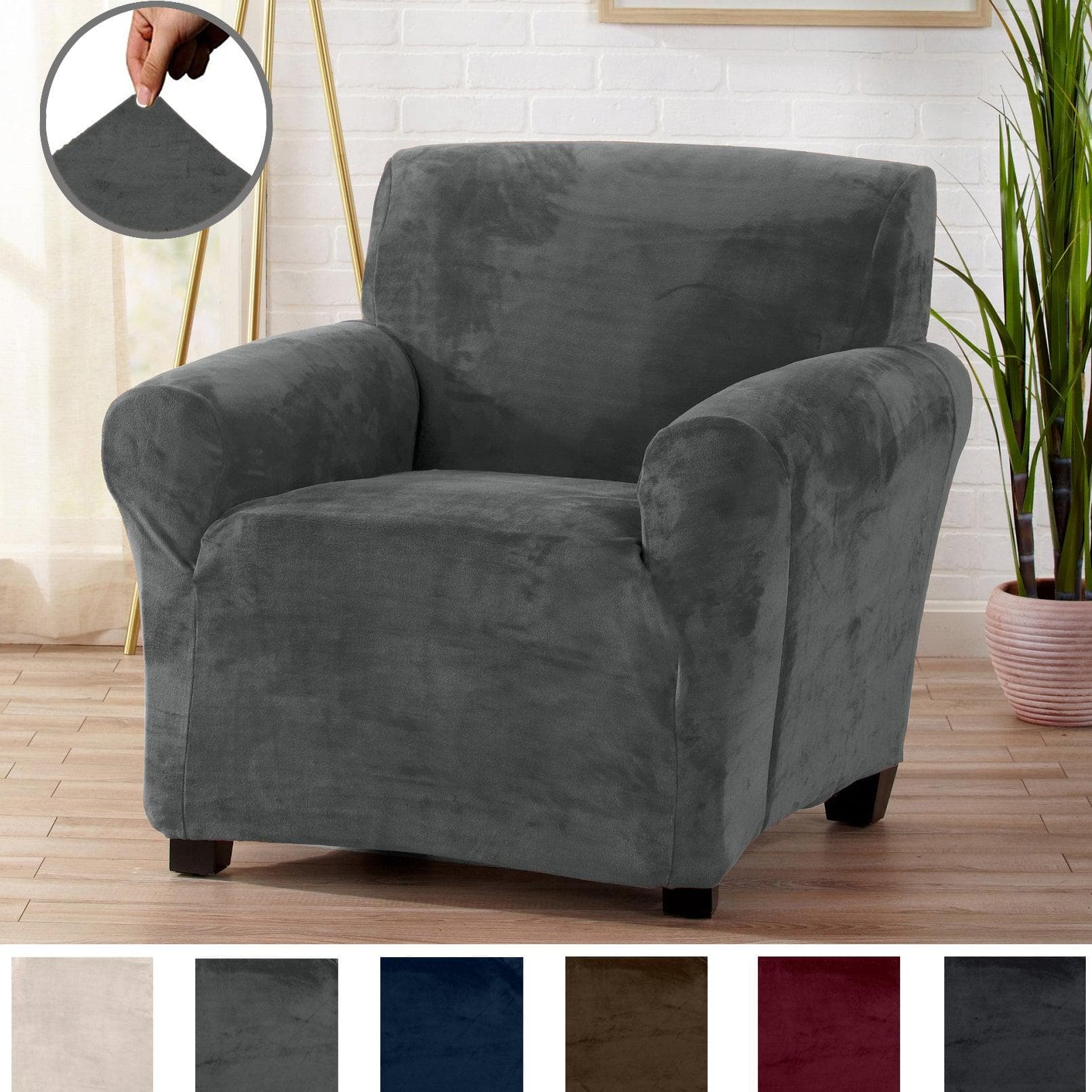 Velvet Stretch Slipcover - Gale Collection