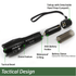 EcoGear FX TK120 LED Tactical Flashlight with Strobe