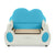 Cute Cloud Shape Bed With Guardrails Cartoon Design, Storage Pocket