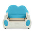 Cute Cloud Shape Bed With Guardrails Cartoon Design, Storage Pocket