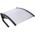 Weather Resistant Polycarbonate Canopy Outdoor Shade Cover For Robotic Lawn Mowers - Black
