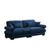 Modern Oversize Sofa With Cloud Like Comfort, Featuring Waist And Throw Pillows