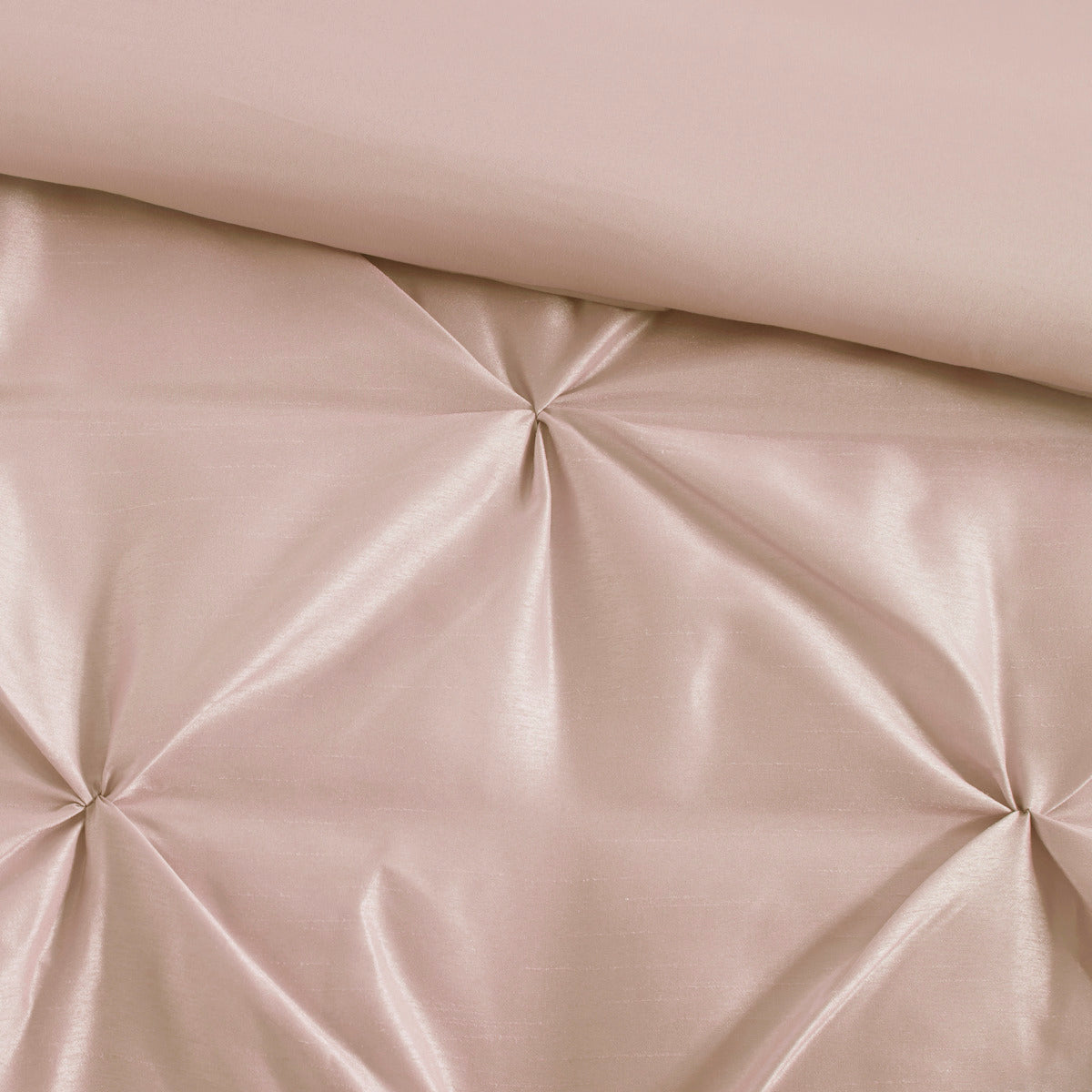 7 Piece Tufted Comforter Set Blush California King