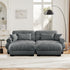 Super Comfort Oversized Modular Sectional Sofa With Movable Ottoman