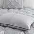 7 Piece Tufted Comforter Set - Grey - California King
