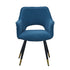 Side Chair, Living Room Bedroom Kitchen Vanity Accent Chair (Set of 2) - Blue