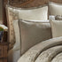 Ivory Damask Jacquard Comforter Ensemble with Embroidered Border - 9-Piece Set
