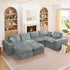 Sectional Sofa With Moveable Ottoman