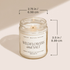 Wedding Soy Candle - Clear Jar - 9 oz