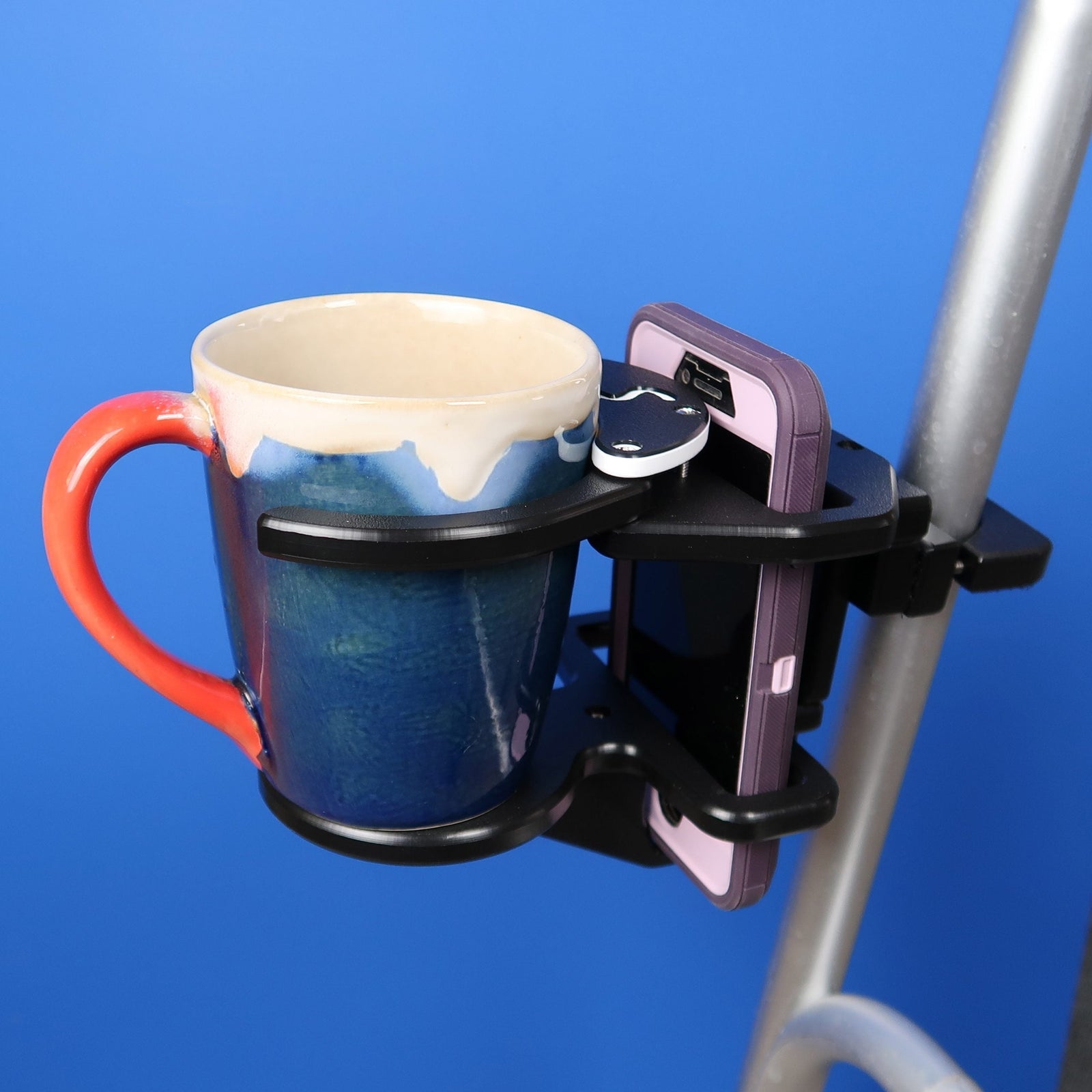 Combination Cell Phone / Adjustable Drink Holder for Mobility Products | A0015